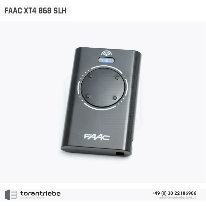 Télécommande FAAC XT4 868 SLH LRB noir