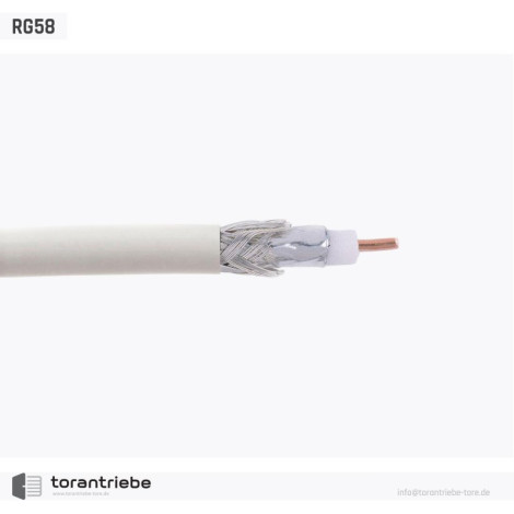 1 m Câble coaxial RG58 / 50 Ω