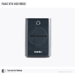 Télécommande FAAC XT4 433 RCBE noire