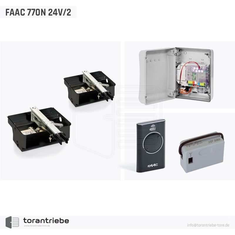 Kit de motorisation enterrée FAAC 770/2 (24V)