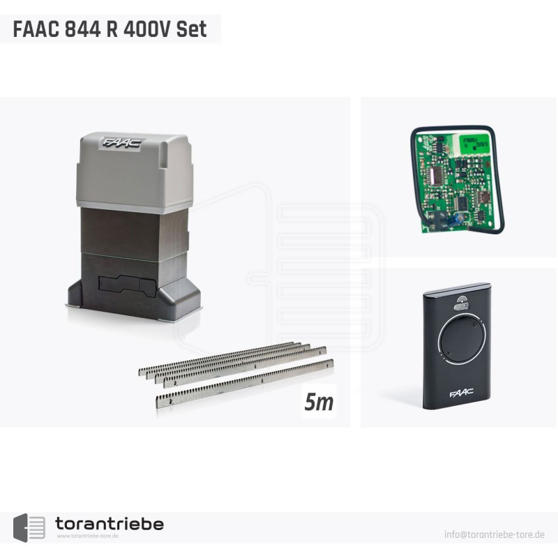 Kit de motorisation portail coulissant FAAC 844 R 3F