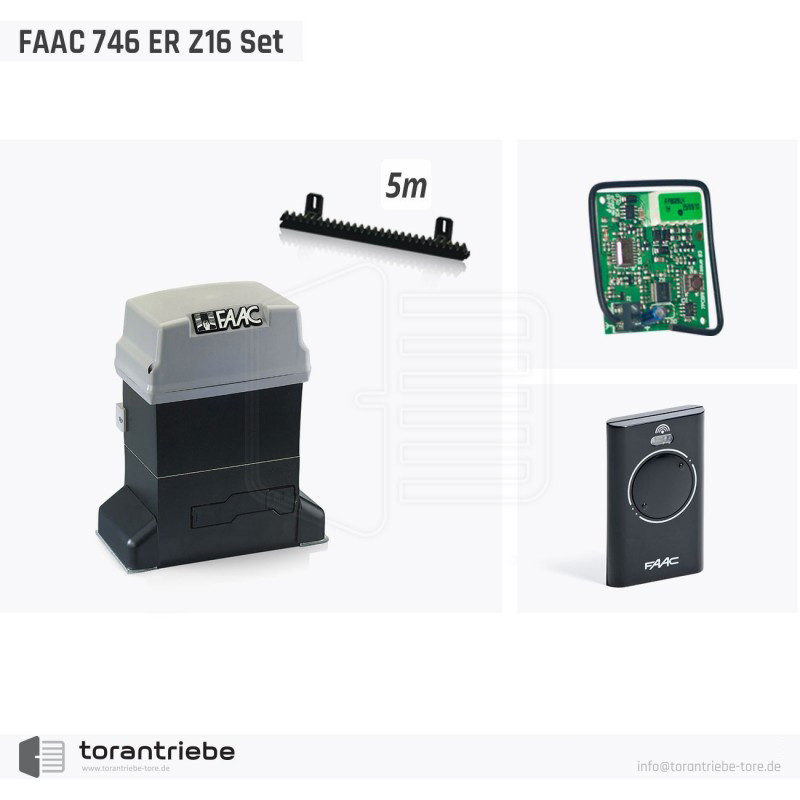 Kit de motorisation portail coulissant FAAC 746 Z16